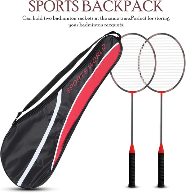 Badmintonracketfutteral, Badmintonracketfutteral Skulderveske Vanntett Badmintonracketveske for Menn Kvinner Ungdom-FY-