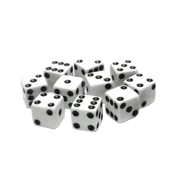 Tärningar 10-pack Gul-FA9- Yellow one size
