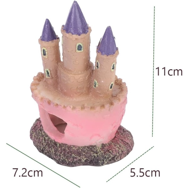 Tong Castle Resin Akvarium Ornament-Kunstig Akvarium Landskap