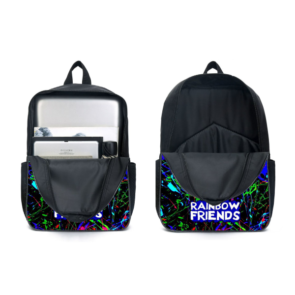 Rainbow Friends -reppu, koululaukut, reppureput, musta black