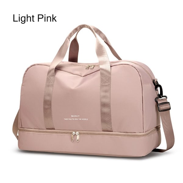 Kvindernes Rejsetaske Weekender-Håndtaske LYSE ROSA Light Pink