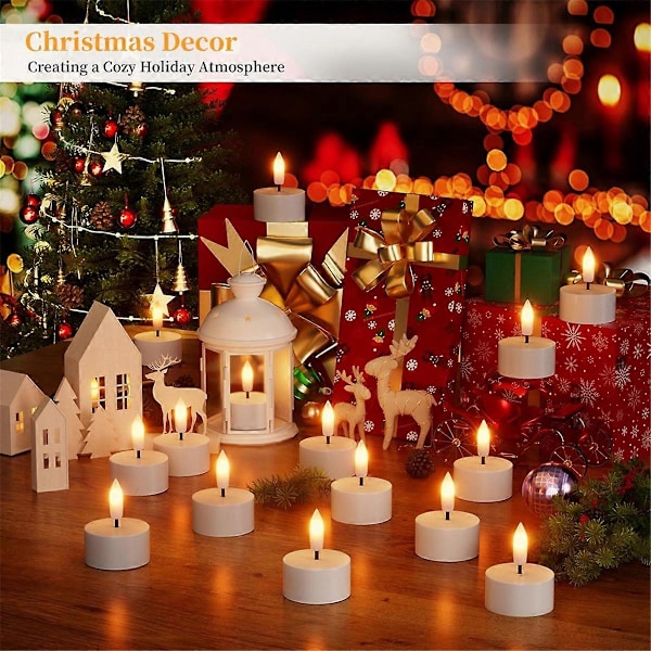 Easter Sale! High Quality Rechargeable Flameless Tea Lights with Charging Base 6pcs Battery Operated Tea Lights-XM4-