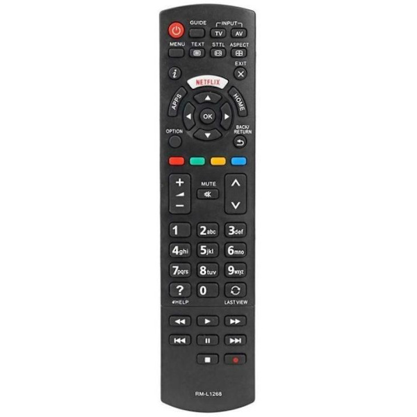Fjernkontroll til Panasonic TV (Erstatter RM-L1268) 85