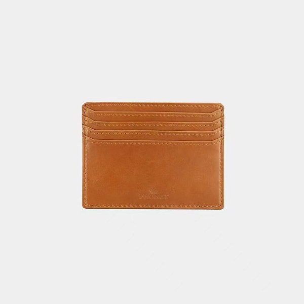 Phonet ægte læder kortholder 105*80 mm 30 brown