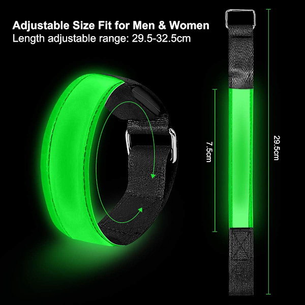 LED-armbånd, LED-reflekterende armbånd lysende armbånd