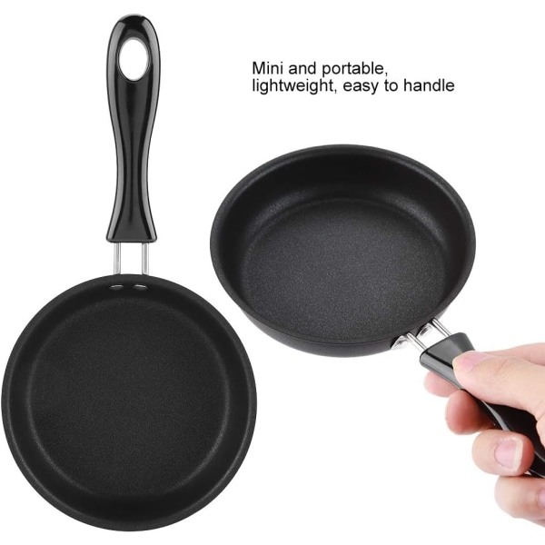 Mini Stegepande 12 Cm Jernpande Non-Stick Belægning - på lager