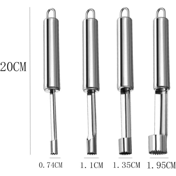 4 kpl hedelmän poistotyökalua, monitoiminen hedelmän poistotyökalu, omenan poistotyökalu