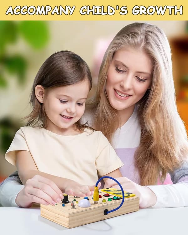 Aktivitetsbräda för barn 1, 2-3 år, Montessori-spel i trä wi-AD10--FA-