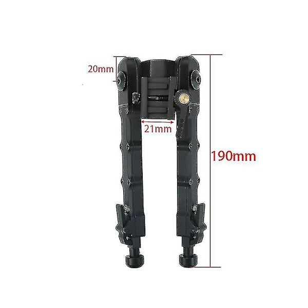 Aluminiumlegering V9 Enstaka stativ Justerbart Bipod Stativ Svart