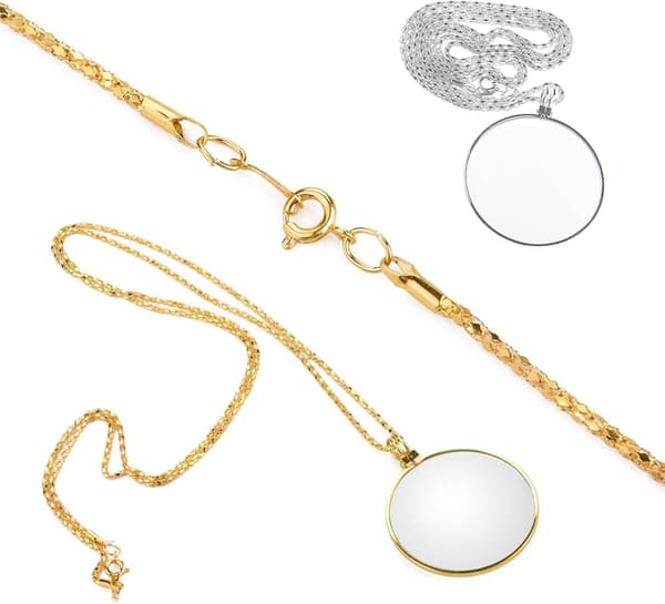 2-pack monokel med linsförstoring, optiskt linshalsband, förstoringsglas-XF22-