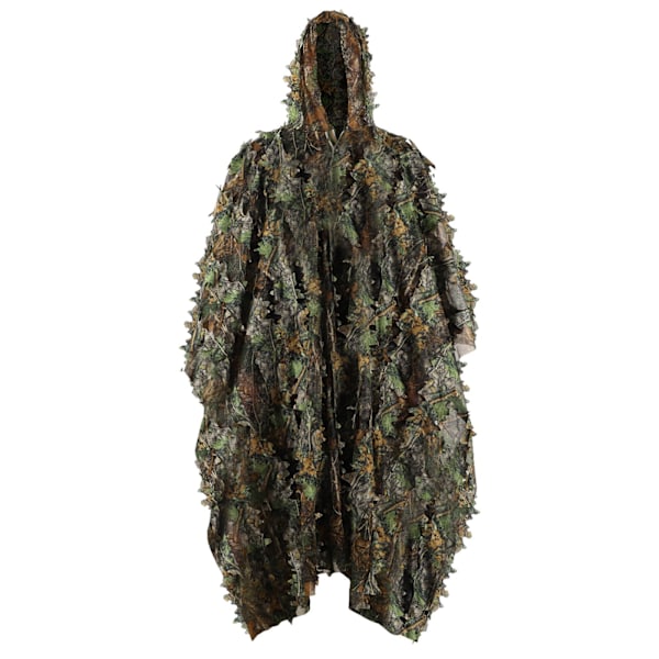 Militær camouflage Ghillie Poncho 3D dyrefoto jagt til mænd kvinder