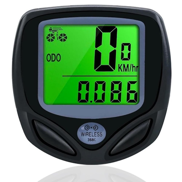 Cykelcomputer, Trådløs Cykelcomputer Hastighedsmåler, Cykel Kilometertæller LCD Vandafvisende