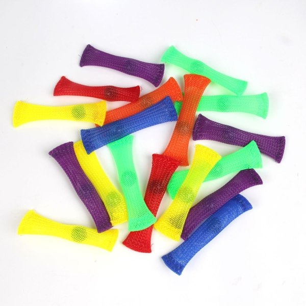 10 stk Flettede Mesh Kuler Fidget Leke GUL 10ST 10ST Gul Yellow 10Pcs-10Pcs