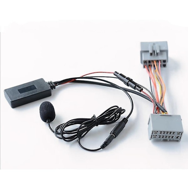 Auton Bluetooth 5.0 Langaton Puhelu Handsfree Aux-Sisääntulosovitin Volvo C30 S40 V40 V50 S60 S70 C70 V70 Xc70 S80 Xc90:lle Mikrofonilla - Xin