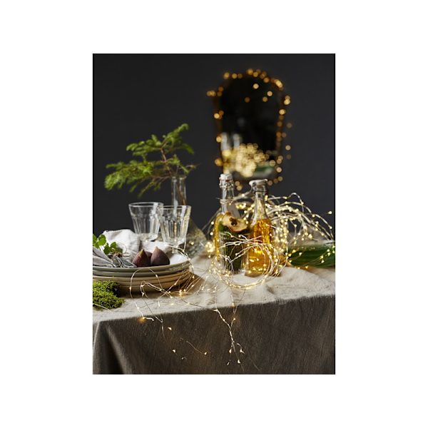 Ljusslinga Dew Drop med 80 Varmvita LED med TIMER