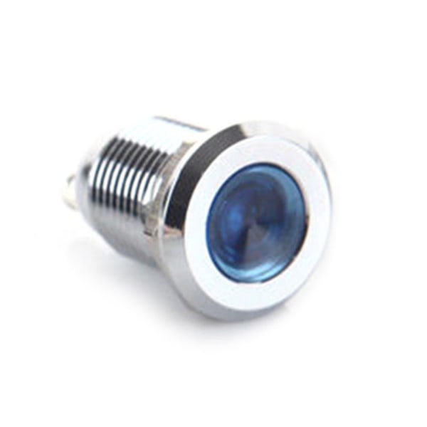 1 stk 12mm 6/12/24/220v mini signallampe strøm LED metal indikatorlampe