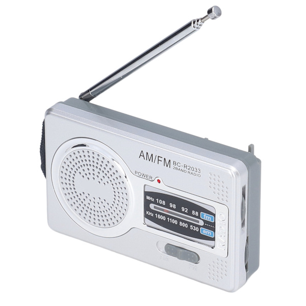 AM FM-radio med batteridrift, vanntett plastmaterial, bærbar radiomottaker for utendørs underholdning (BC-R2033) 0.1
