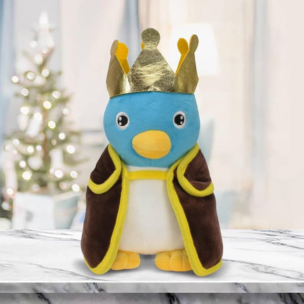 Super All Star Collection Bros Penguin King Pehmolelu kruunulla ja viitalla-FA-