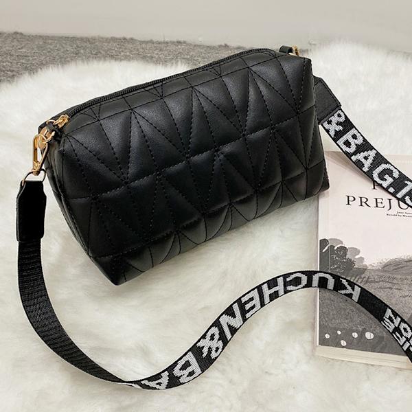 2022 Lille Messenger Taske Trend Lingge Broderi - Spot Salg Black2