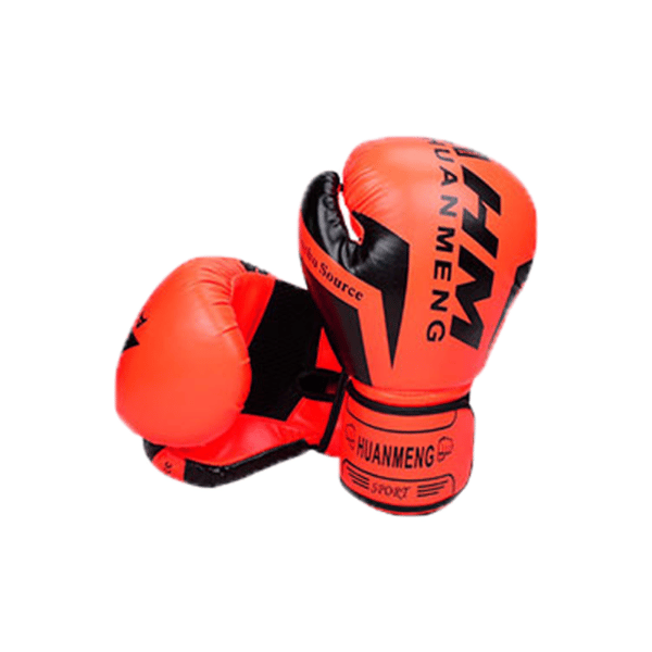 Boxningshandskar i läder för barn, tonårsflickor, orange 10OZ-FA-