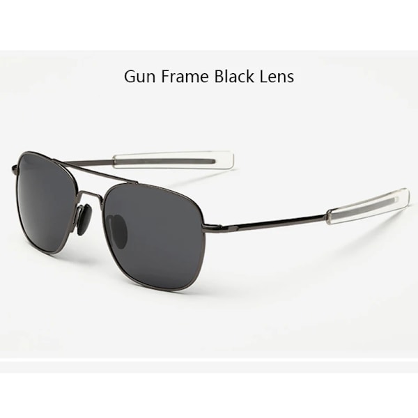 Moderne Sorte Amerikanske Hær MILITÆR Polariserende Pilot Solbriller Mænd Mærke Amerikanske Optiske Polariserende Solbriller Oculos De Sol Gun Black