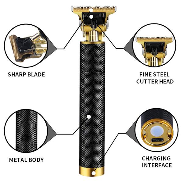 Professionel T9 elektrisk hårtrimmer trimmer barbering frisure D