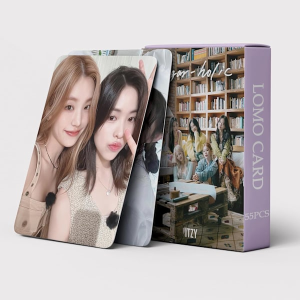 ITZY Lomo Kortit 55kpl ITZY Sugar-Holic Uusi Albumi ITZY Mini Lomo Kortit ITZY Valokuvakortit Faneille Lahjaksi