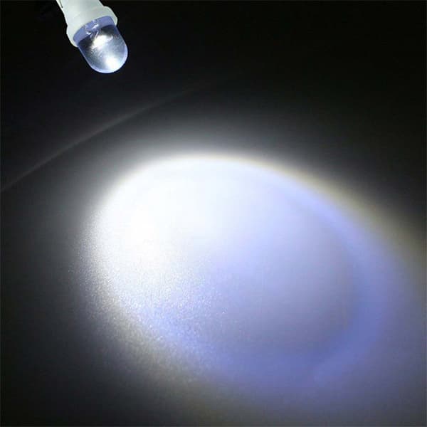 T10 12V LED-lampa för bilens instrumentbräda - 10 st/set (Vit, 6500K)