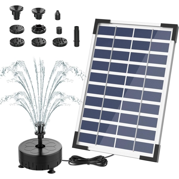 5.5W Solar Fountain Pump 2023 Upgraded Solar Pond Pump