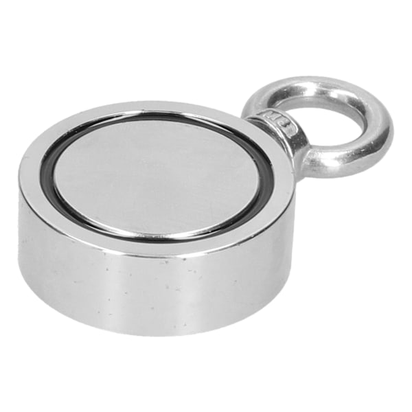 Fiskedragmagnet Dobbeltsidig Rund Stærk Magnetisk Undervands Skattejagt Værktøj 60mm RS60‑1