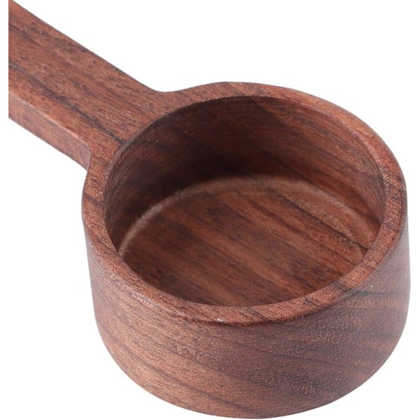 Træ kaffeske, måleske, langskaftet kaffeske