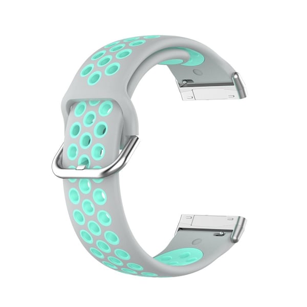 Silikon Treningsarmbånd Armbånd Versa 3/Fitbit Sense - Grå/Teal 20