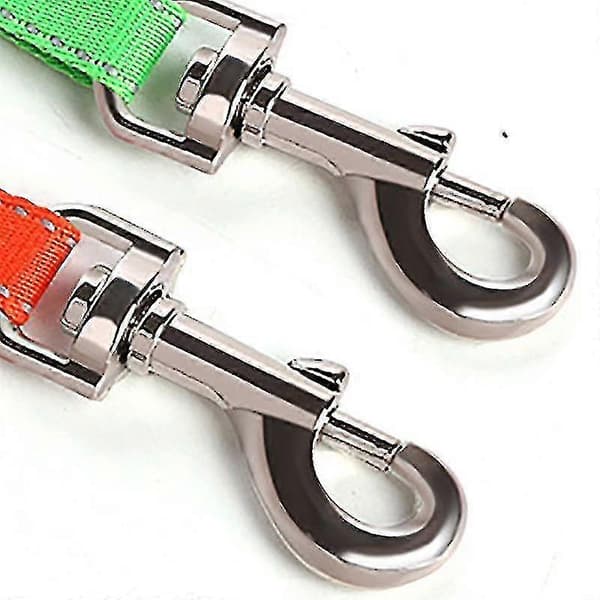 Double Retractable Dog Leash Dual Head Lockable Extendable Leash 360 Tangle-Free for Two Dogs Grey-FA- Grey