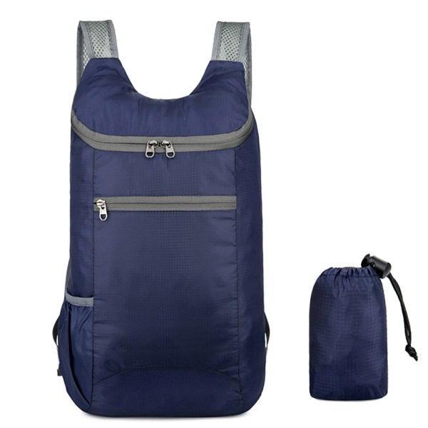 Kevyt taittuva reppu Taittuva Ultralight ulkoilu Dark blue