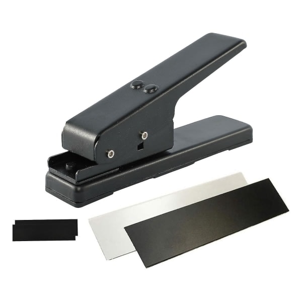 Gitarrplektrum Stans Set med 2 Plektrumremsor 2 Sandpapper Lättanvänd DIY Plektrumtillverkare Underbart Presentval för Gitarrister Födelsedagar Familj Vänner