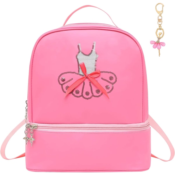 Cute Ballet Dance Backpack Tutu Dress Dance Bag with Key Chain