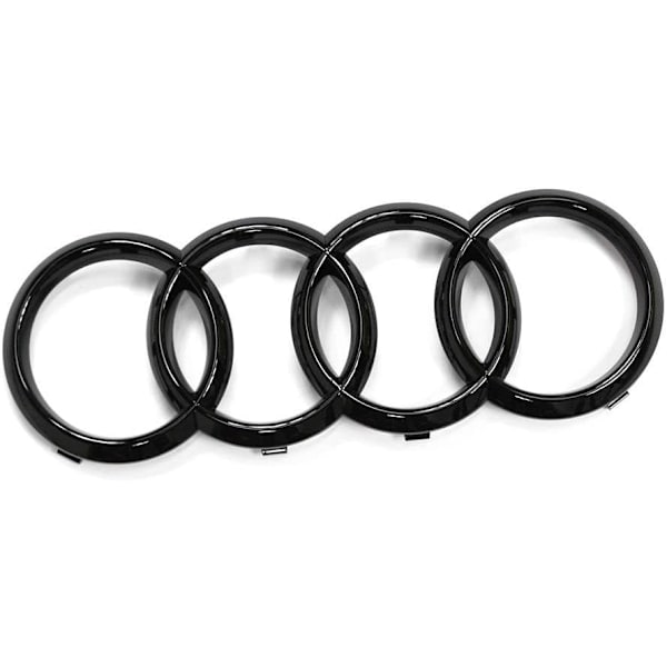273mm Audi 82A071801 Grillimerkki, Ringe Black Edition -embleemi, musta-FA2-
