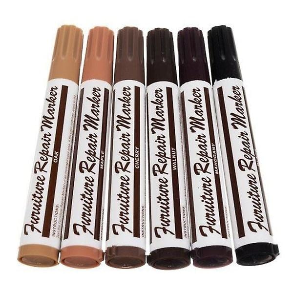 Reparationspenna för möbler och paneler - 12-pack Multicolor