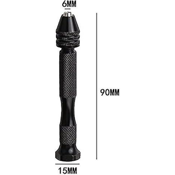 10-osainen käsinporakruunusarja + 10 terää 0,8 - 3,0 mm - Mini Micro -kierreporat - Käytetään käsiporakoneisiin metalli- ja puukoruihin