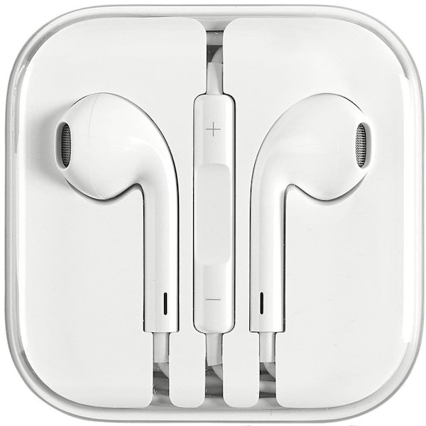 Hörlurar Earpods för iPhone med volymkontroll - Vit