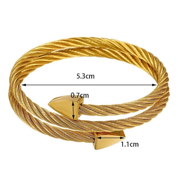 Lymfedrænerende magnetisk armbånd Crainoc Titaniumion Osimium Gold
