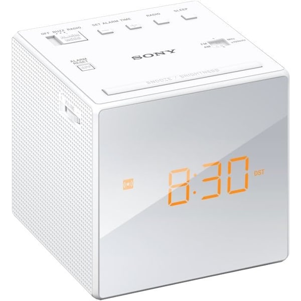 ICF-C1 Alarmur med LED-display - Sort