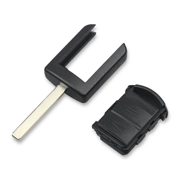 Nøgle FOB Skal Fjernbetjening 2 Knap Hu100 Blad til Opel Sort black one size