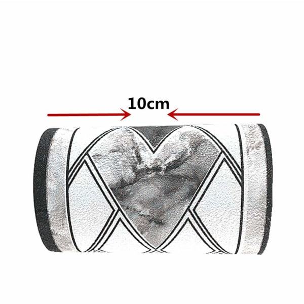 Itsekiinnittyvä tapettireunus Vedenkestävä 10 cm x 5 metriä (harmaa)