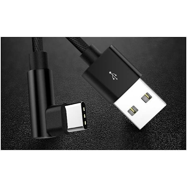 3m Slitesterk Flettet Metallisk USB-C Kabel Rask Lading 3.0 Blå usb-c