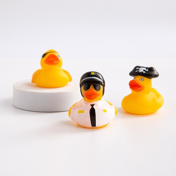 24 / 36 stk badeænder i gummi - badelegetøj til småbørn 1-3 år, forskellige slags badeænder - bløde babypoollegetøj - fødselsdagsgaver