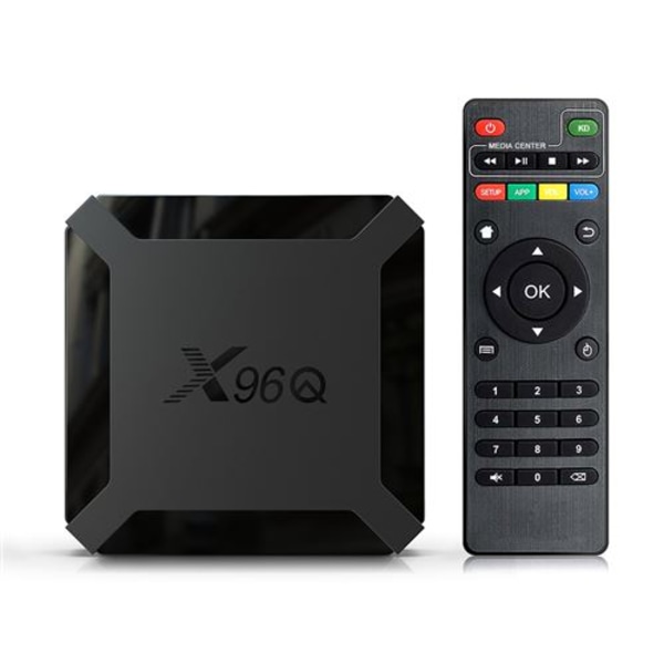 X96Q TV Box Android 10.0 TV-dekoder støtter 4K 3D 1GB 8GB media