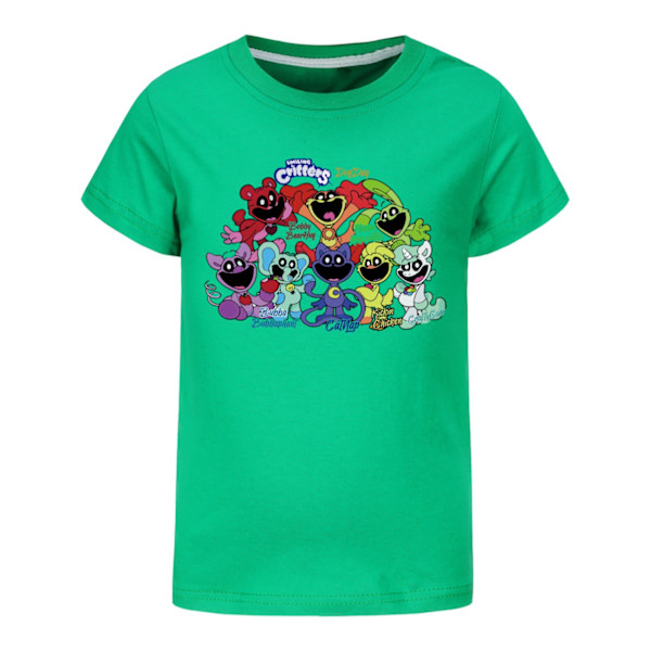 Playtime Kapitel 3 The Smiling Critters T-shirt Pojkar Flickor T-shirt Cartoon Anime T-shirts Harajuku Toppar T-shirts Sommar Kortärmad Grön green