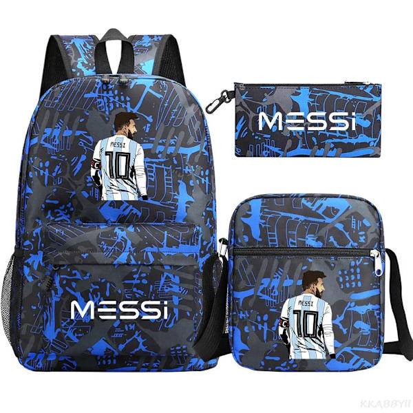 Fotboll Messi reppu 3 osainen Light Grey
