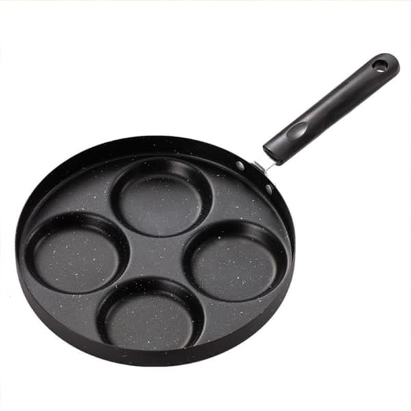 Fire kopper eggpanne, Maifan stein non-stick panne, multifunksjonell eggstekepanne, kompatibel med alle varmekilder-FA6-